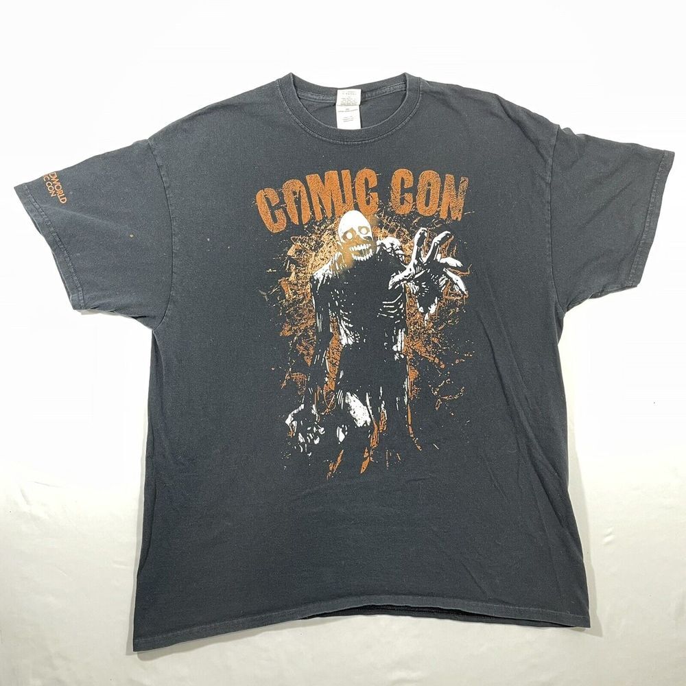 Black Comic Con T-Shirt Zombie Wizardworld Size‎ XL Horror Genre